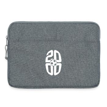 26 YEARS BORN 2000 FOOTBALL 26TH BIRTHDAY - Laptop bag 15" - heather grey - Front