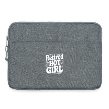 Pensioniertes heißes Mädchen - Laptoptasche 15" - Grau meliert - Vorne