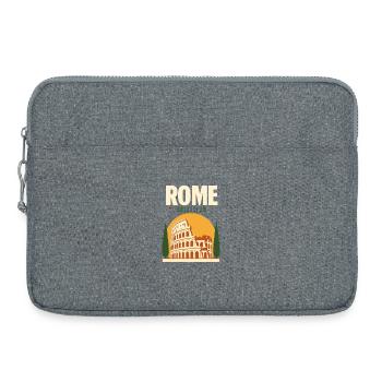Rome Gifts, Colosseum Vacation Memory from Rome - Laptop bag 15" - heather grey - Front