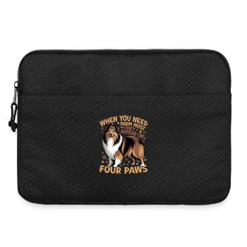 Chien Shetland Sheltie Race - Sacoche pour ordinateur portable 15 pouces - noir - Devant