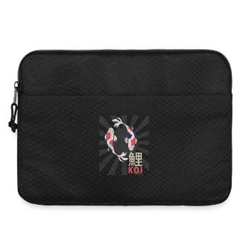 Carpe japonaise vintage de carpe nishikigoi de koi - Sacoche pour ordinateur portable 15 pouces - noir - Devant
