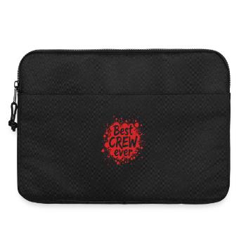 Best Crew Ever Farbspritzer Team Spruch Splatter - Laptoptasche 15" - Schwarz - Vorne