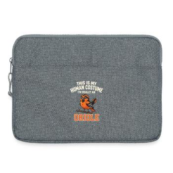 I'm Oriole in a human costume - Laptop bag 15" - heather grey - Front