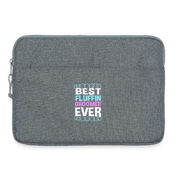 Toiletteur pour chiens - Sacoche pour ordinateur portable 15 pouces - gris chiné - Devant