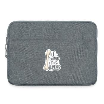 Humerus Fund Sticker - Laptoptasche 15" - Grau meliert - Vorne