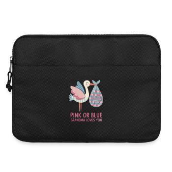 Révélation du sexe : Rose ou bleu Mamie t’aime, bébé - Sacoche pour ordinateur portable 15 pouces - noir - Devant