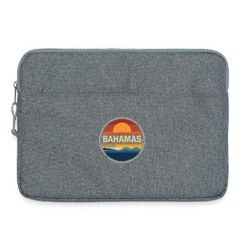 Bahamas Sunset Retro - Laptop bag 15" - heather grey - Front