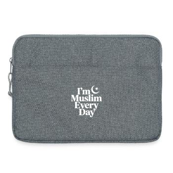 I'm Muslim Every Day - Laptop bag 15" - heather grey - Front