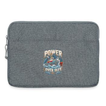 Tugboats Tugboats Power Over Size - Laptop bag 15" - heather grey - Front