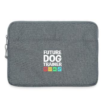 Dog trainer - Laptop bag 15" - heather grey - Front