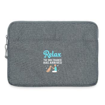 Dog trainer - Laptop bag 15" - heather grey - Front