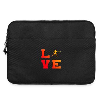 Gift idea for the Frisbee player with Frisbee - Laptop bag 15" - black - Front