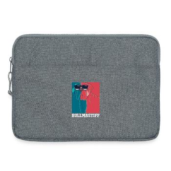 Bullmastiff Chien - Sacoche pour ordinateur portable 15 pouces - gris chiné - Devant