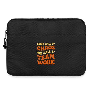 Chaos - Humour de travail d’équipe - Sacoche pour ordinateur portable 15 pouces - noir - Devant