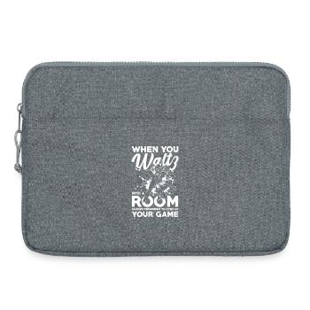 When you waltz into a room, remember - Laptop bag 15" - heather grey - Front