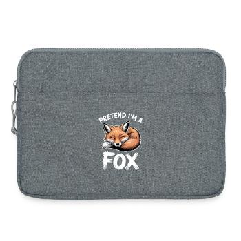 Fuchs Sprüche Füchse Lustiges Fuchs Geschenk - Laptoptasche 15" - Grau meliert - Vorne