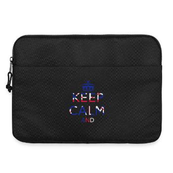 Keep calm ... Union Jack - Laptop bag 15" - black - Front