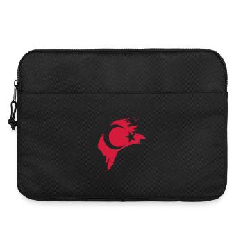 Türkei Karte mit Flagge - Laptoptasche 15" - Schwarz - Vorne