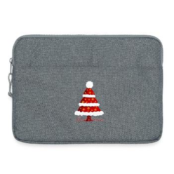 Sapin de Noël - Sacoche pour ordinateur portable 15 pouces - gris chiné - Devant