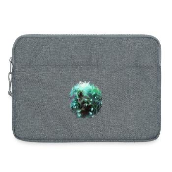 Cat in the magic forest - Laptop bag 15" - heather grey - Front