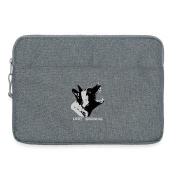 Chien de garde Malinois Schaeferhund sport canin - Sacoche pour ordinateur portable 15 pouces - gris chiné - Devant