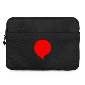 Sprechblase Comic selbst gestalten personalisieren - Laptoptasche 15" - Schwarz - Vorne