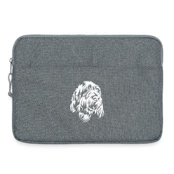 Spinone Italiano Head "Black Edition" - Laptop bag 15" - heather grey - Front