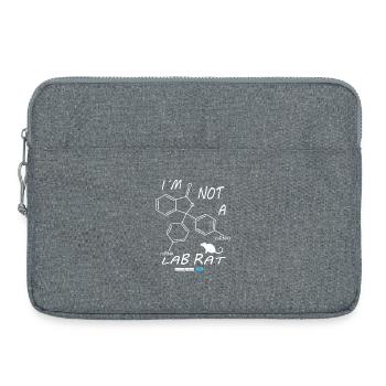 I'm not a lab rat - Laptop bag 15" - heather grey - Front