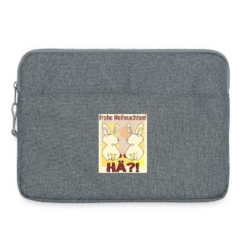 Osterhasen Weihnachtsfeier - Laptoptasche 15" - Grau meliert - Vorne