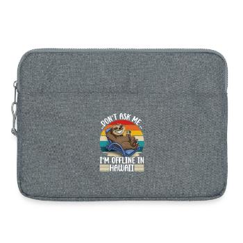Voyage de vacances à Hawaï Sloth - Sacoche pour ordinateur portable 15 pouces - gris chiné - Devant