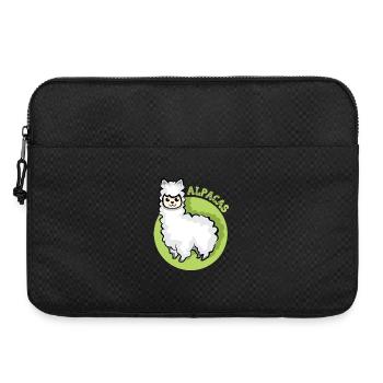 alpaca lama symbol comic cartoon süß Alpaka icon - Laptoptasche 15" - Schwarz - Vorne