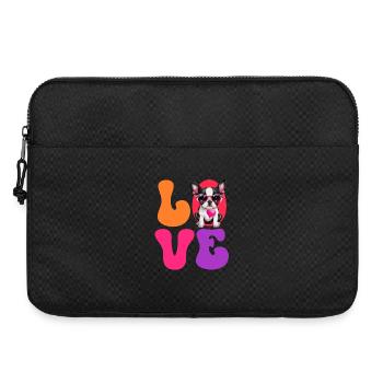 Chien Boston Terrier - Sacoche pour ordinateur portable 15 pouces - noir - Devant