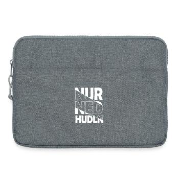 nur ned hudln - nur mit der Ruhe, Dialekt - Laptoptasche 15" - Grau meliert - Vorne