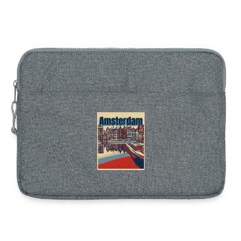 Amsterdam - Sacoche pour ordinateur portable 15 pouces - gris chiné - Devant