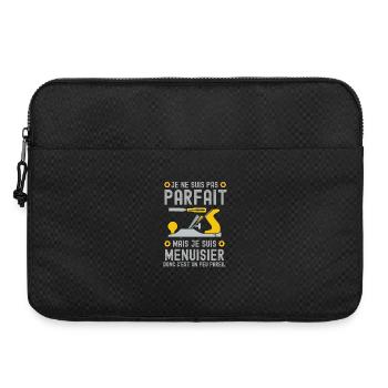 je ne suis pas parfait mais menuisier 1 - Sacoche pour ordinateur portable 15 pouces - noir - Devant