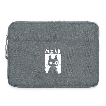 Meow - Laptop bag 15" - heather grey - Front