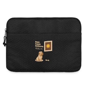 Dog and Tennis Ball Picture - Laptop bag 15" - black - Front