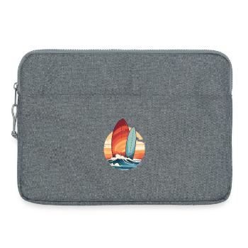Planche de surf - Sacoche pour ordinateur portable 15 pouces - gris chiné - Devant