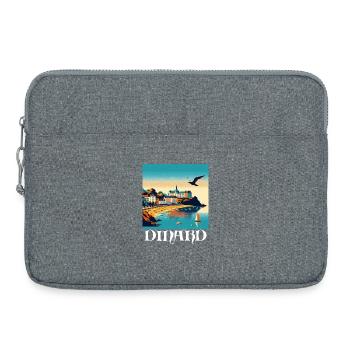 DINARD - Sacoche pour ordinateur portable 15 pouces - gris chiné - Devant