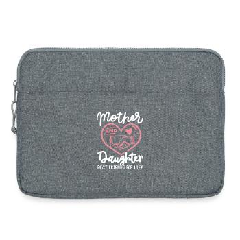 Mutter Tochter Muttertag - Laptoptasche 15" - Grau meliert - Vorne