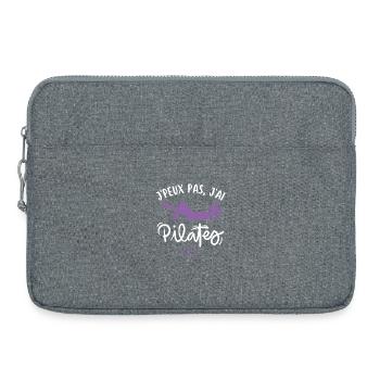 Pilates yoga gym sport - Sacoche pour ordinateur portable 15 pouces - gris chiné - Devant