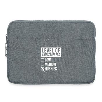 Rauque - Sacoche pour ordinateur portable 15 pouces - gris chiné - Devant