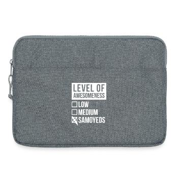 Samoyed - Sacoche pour ordinateur portable 15 pouces - gris chiné - Devant