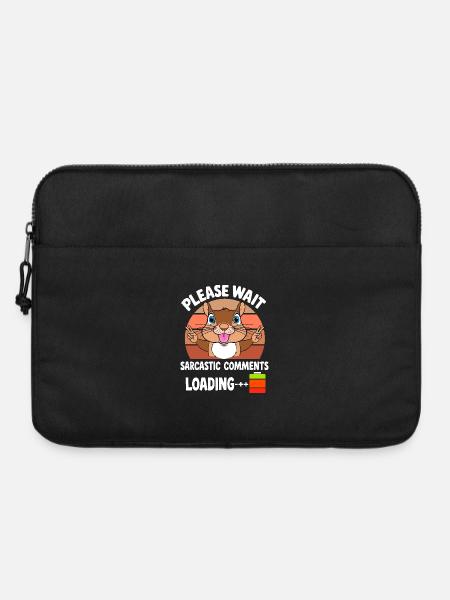 Lustige Eichhörnchen - Laptoptasche 15" - Schwarz