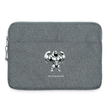 White Monster - Muskelmonster Gym Training - Laptoptasche 15" - Grau meliert - Vorne