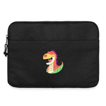 Lustiger lieber lachender Dino Dinosaurier T Rex - Laptoptasche 15" - Schwarz - Vorne