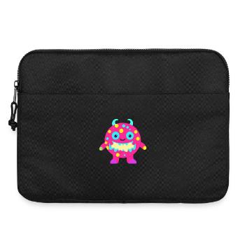 Cute and funny cuddle monster kids - Laptop bag 15" - black - Front