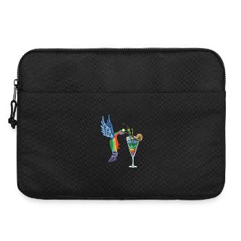 Kolibri und Cocktail - Laptoptasche 15" - Schwarz - Vorne