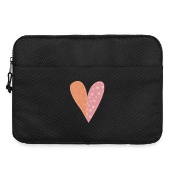 Patchwork Herz Nr. 7 - Laptoptasche 15" - Schwarz - Vorne