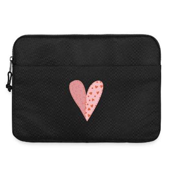 Patchwork Herz Nr. 9 - Laptoptasche 15" - Schwarz - Vorne